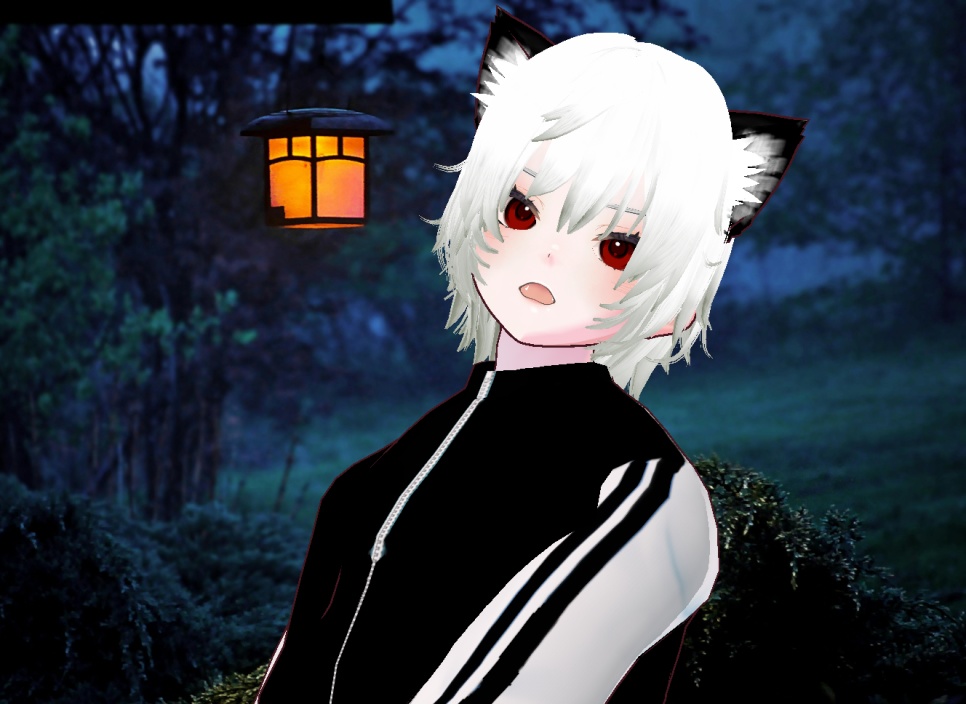 VRM+의상 및 머리스타일 아이템 , 원본파일 없음 VROID X / 고양이 소년