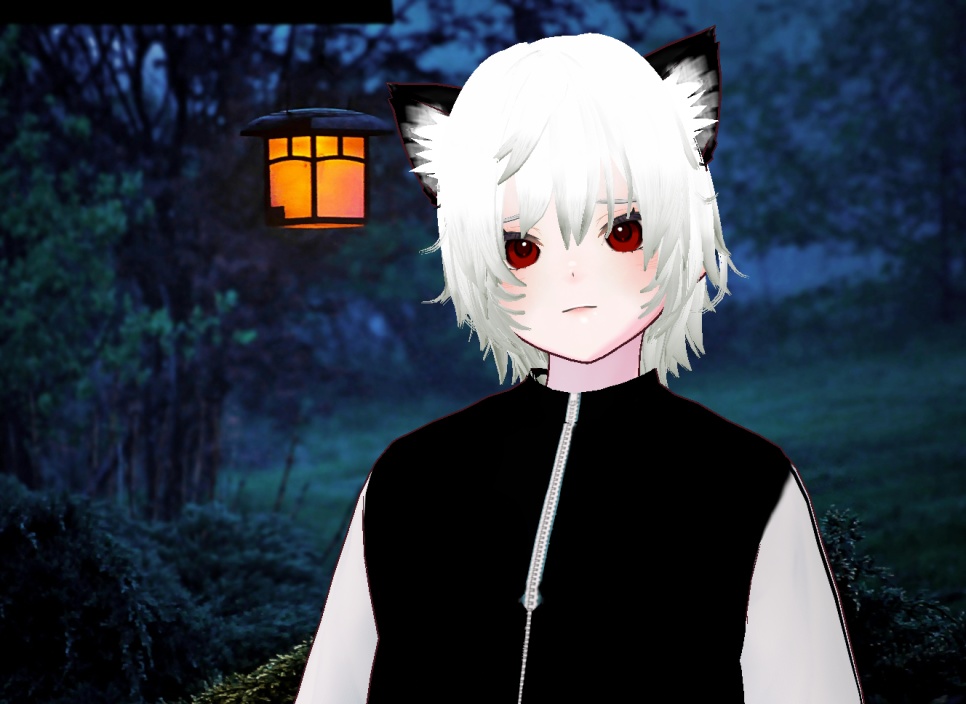 VRM+의상 및 머리스타일 아이템 , 원본파일 없음 VROID X / 고양이 소년