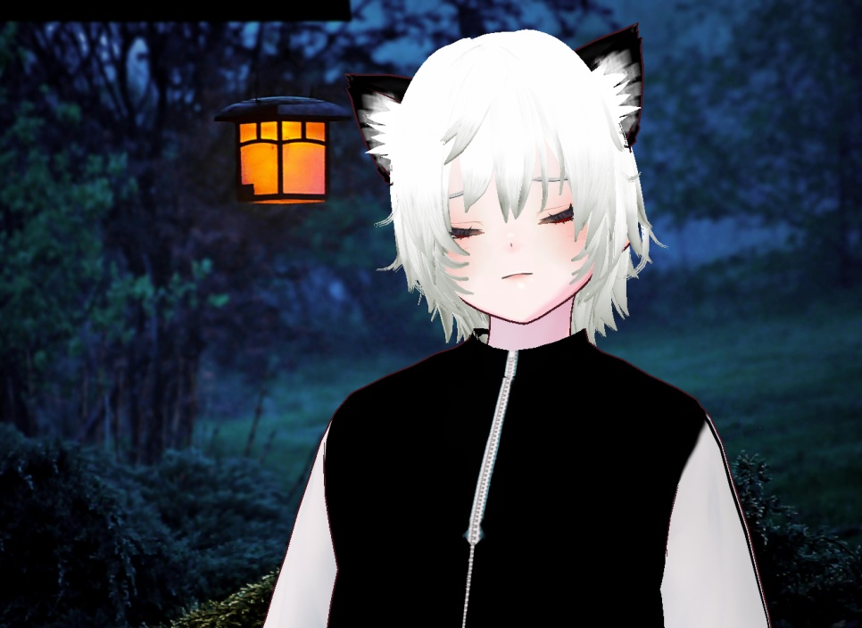 VRM+의상 및 머리스타일 아이템 , 원본파일 없음 VROID X / 고양이 소년