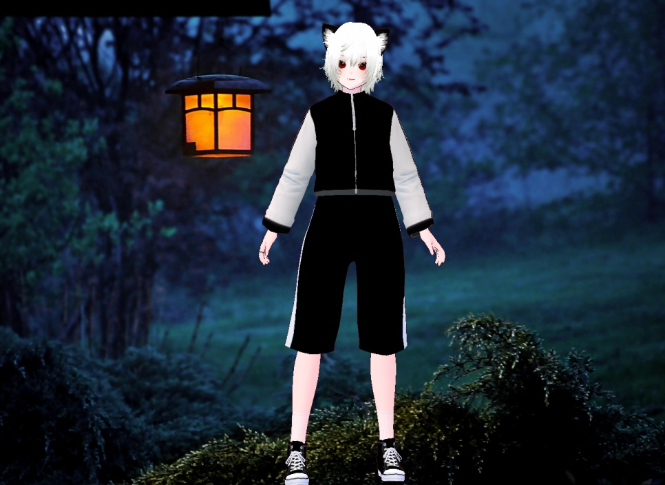 VRM+의상 및 머리스타일 아이템 , 원본파일 없음 VROID X / 고양이 소년