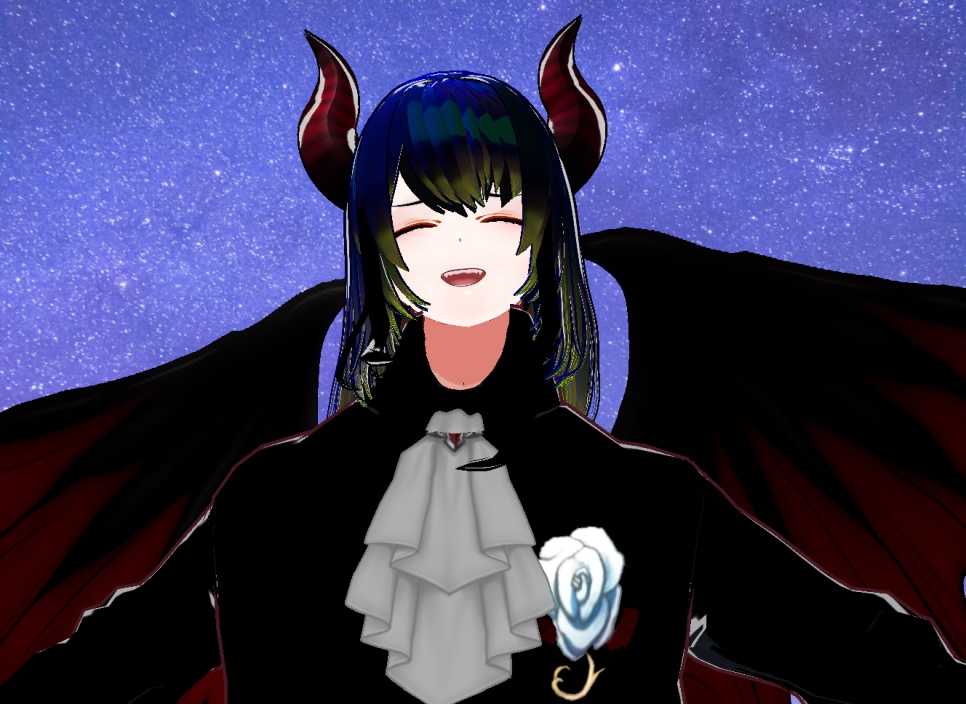 VRM+의상 및 머리스타일 아이템 , 원본파일 없음 VROID X / 악마 남성