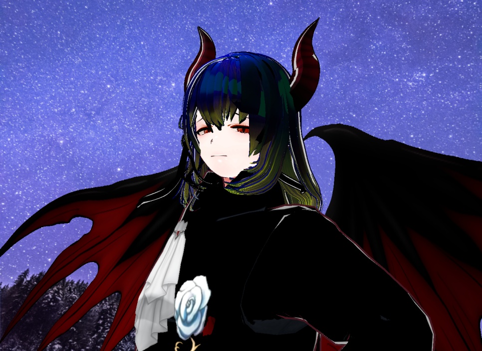 VRM+의상 및 머리스타일 아이템 , 원본파일 없음 VROID X / 악마 남성