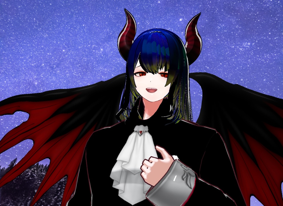 VRM+의상 및 머리스타일 아이템 , 원본파일 없음 VROID X / 악마 남성