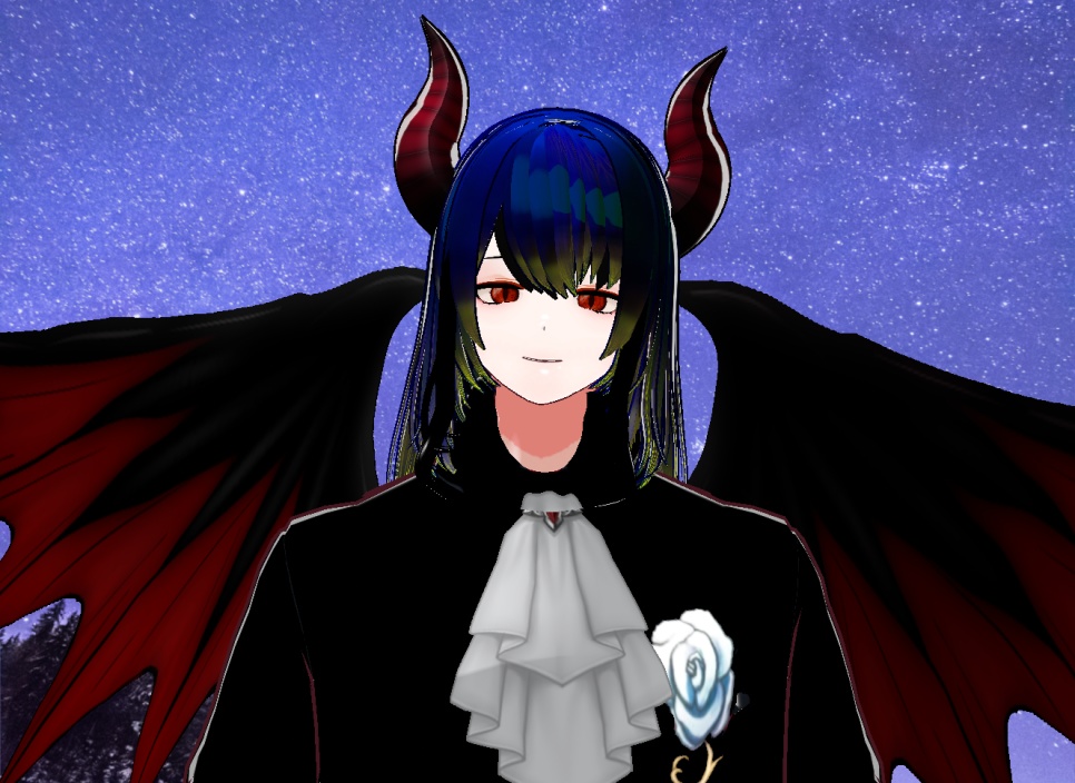 VRM+의상 및 머리스타일 아이템 , 원본파일 없음 VROID X / 악마 남성