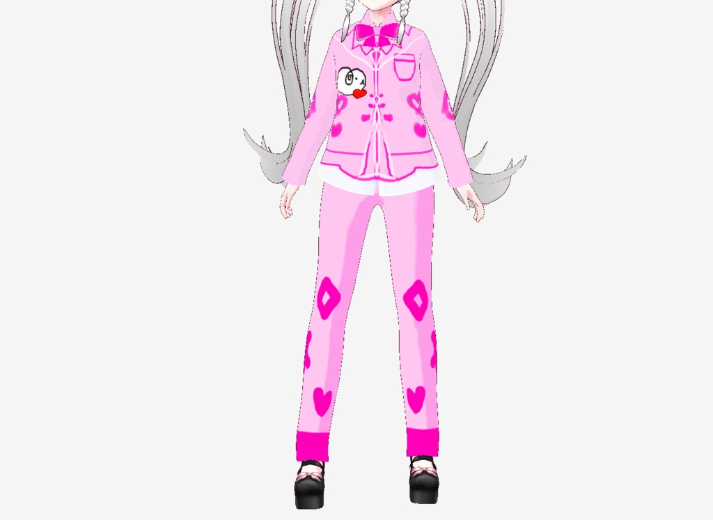 양 그림 파자마 아이템 옷 vroid 전용