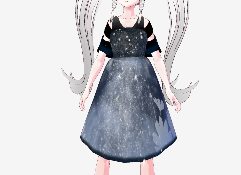 우주 원피스 아이템 vroid 전용