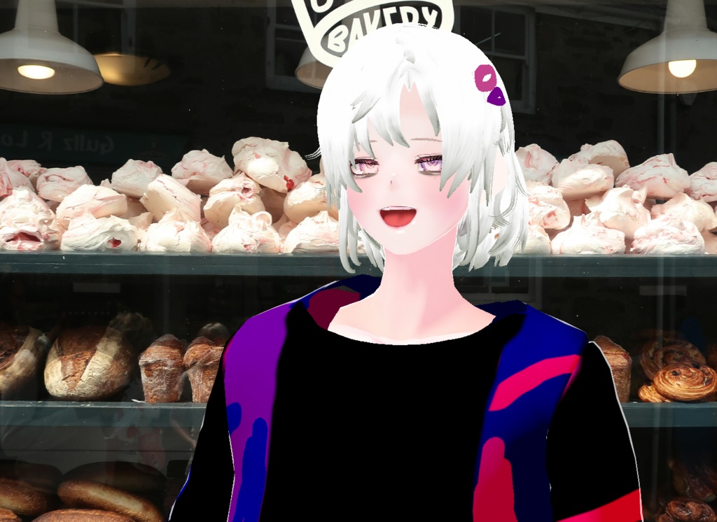 VRM+VROID+의상 및 머리스타일 아이템 / 묶은 머리 남캐 ( 머리색상 4가지 버전 ) - 하나는 연한 핑크라 사진 상으론 없지만 아이템은 있으니 안심 하세요