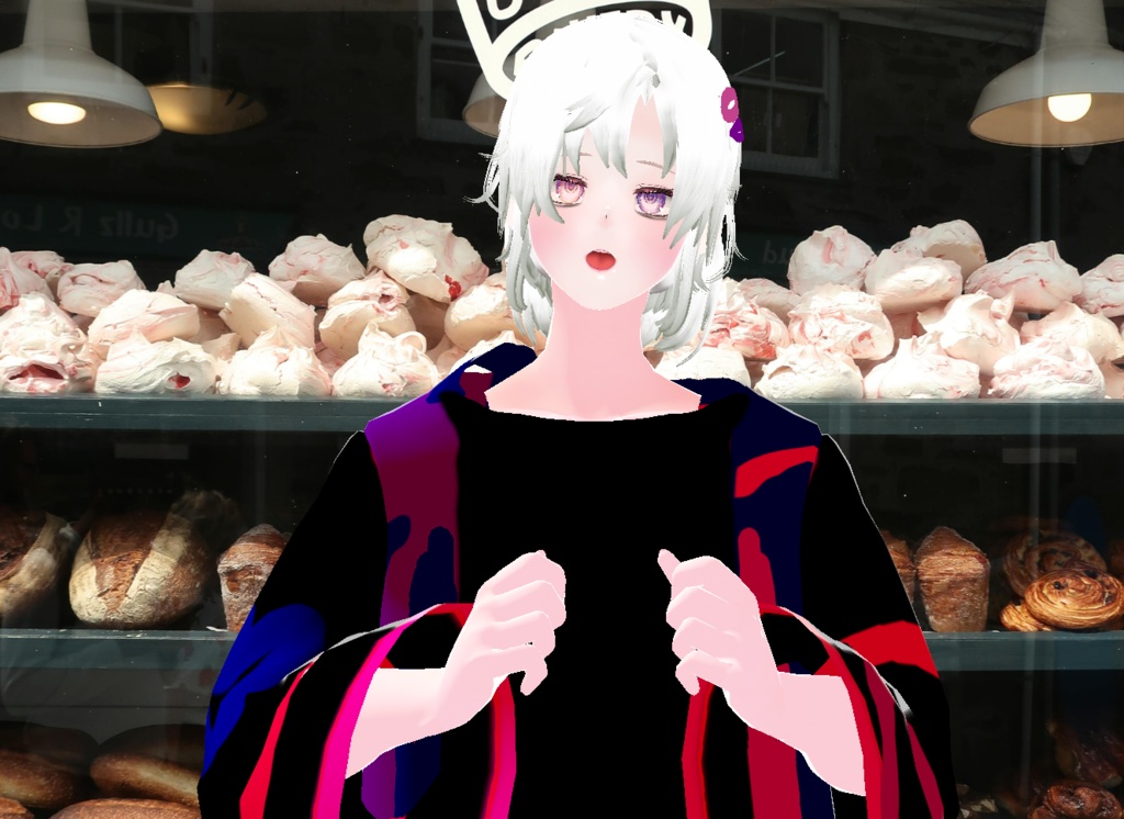 VRM+VROID+의상 및 머리스타일 아이템 / 묶은 머리 남캐 ( 머리색상 4가지 버전 ) - 하나는 연한 핑크라 사진 상으론 없지만 아이템은 있으니 안심 하세요