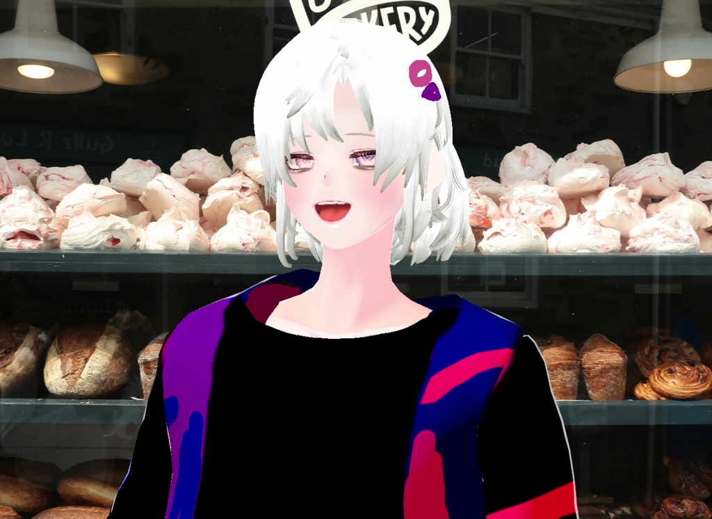 VRM+VROID+의상 및 머리스타일 아이템 / 묶은 머리 남캐 ( 머리색상 4가지 버전 ) - 하나는 연한 핑크라 사진 상으론 없지만 아이템은 있으니 안심 하세요