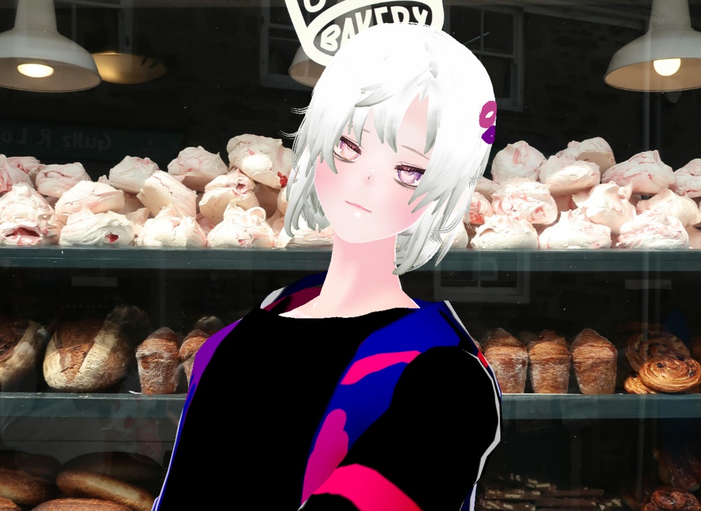 VRM+VROID+의상 및 머리스타일 아이템 / 묶은 머리 남캐 ( 머리색상 4가지 버전 ) - 하나는 연한 핑크라 사진 상으론 없지만 아이템은 있으니 안심 하세요