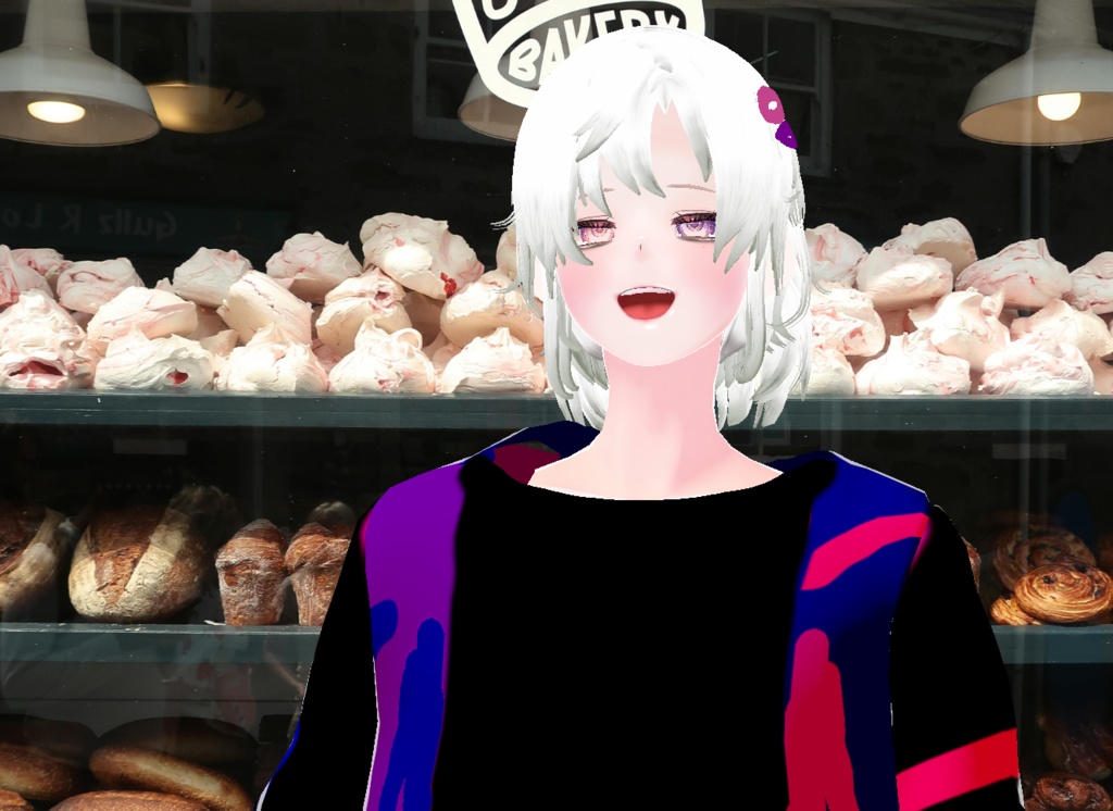 VRM+VROID+의상 및 머리스타일 아이템 / 묶은 머리 남캐 ( 머리색상 4가지 버전 ) - 하나는 연한 핑크라 사진 상으론 없지만 아이템은 있으니 안심 하세요