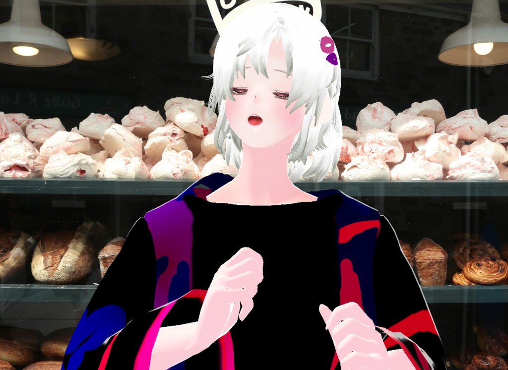 VRM+VROID+의상 및 머리스타일 아이템 / 묶은 머리 남캐 ( 머리색상 4가지 버전 ) - 하나는 연한 핑크라 사진 상으론 없지만 아이템은 있으니 안심 하세요