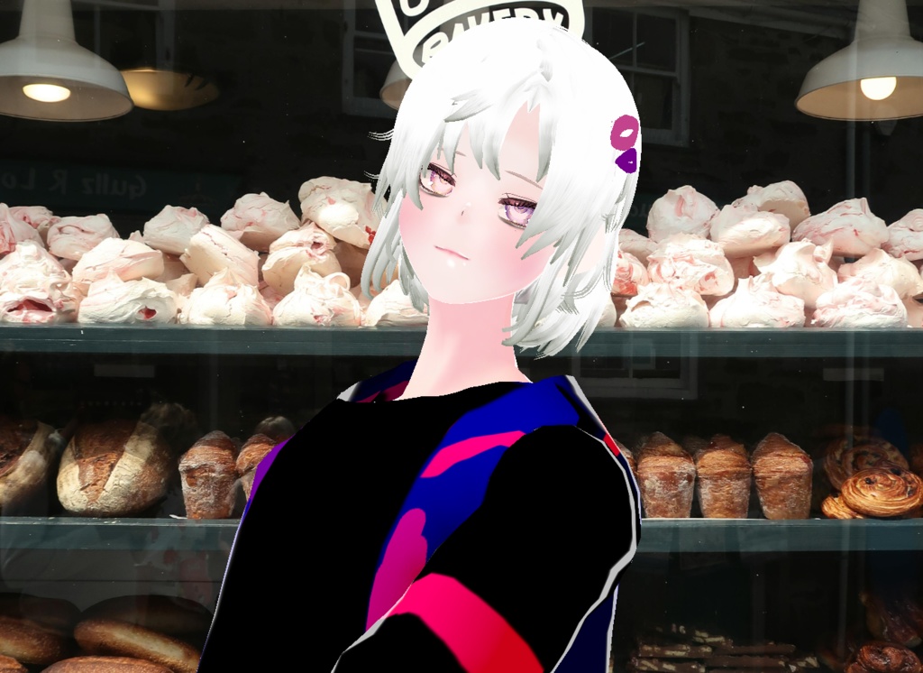 VRM+VROID+의상 및 머리스타일 아이템 / 묶은 머리 남캐 ( 머리색상 4가지 버전 ) - 하나는 연한 핑크라 사진 상으론 없지만 아이템은 있으니 안심 하세요