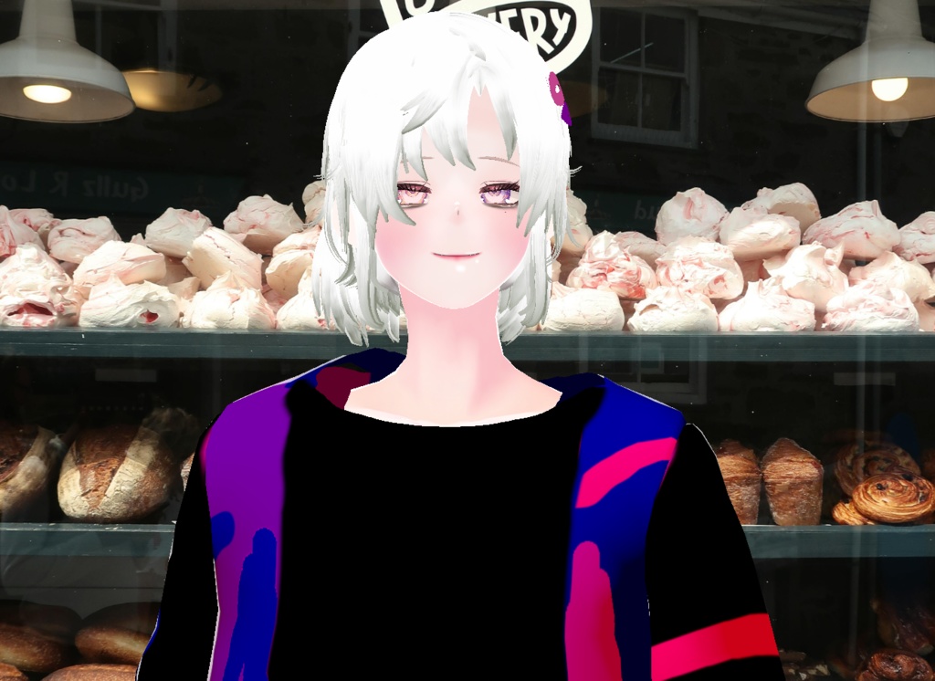 VRM+VROID+의상 및 머리스타일 아이템 / 묶은 머리 남캐 ( 머리색상 4가지 버전 ) - 하나는 연한 핑크라 사진 상으론 없지만 아이템은 있으니 안심 하세요