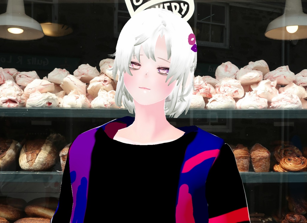 VRM+VROID+의상 및 머리스타일 아이템 / 묶은 머리 남캐 ( 머리색상 4가지 버전 ) - 하나는 연한 핑크라 사진 상으론 없지만 아이템은 있으니 안심 하세요