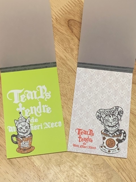 猫のメモパッド二種セット（タンタンドール）