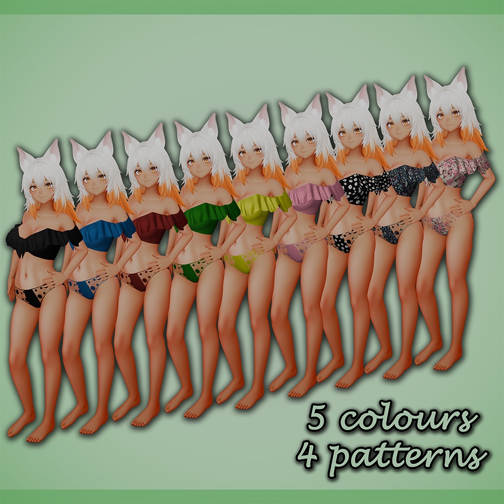 Off Shoulder Swimsuit (Eastern Wind Avatar Compatible)