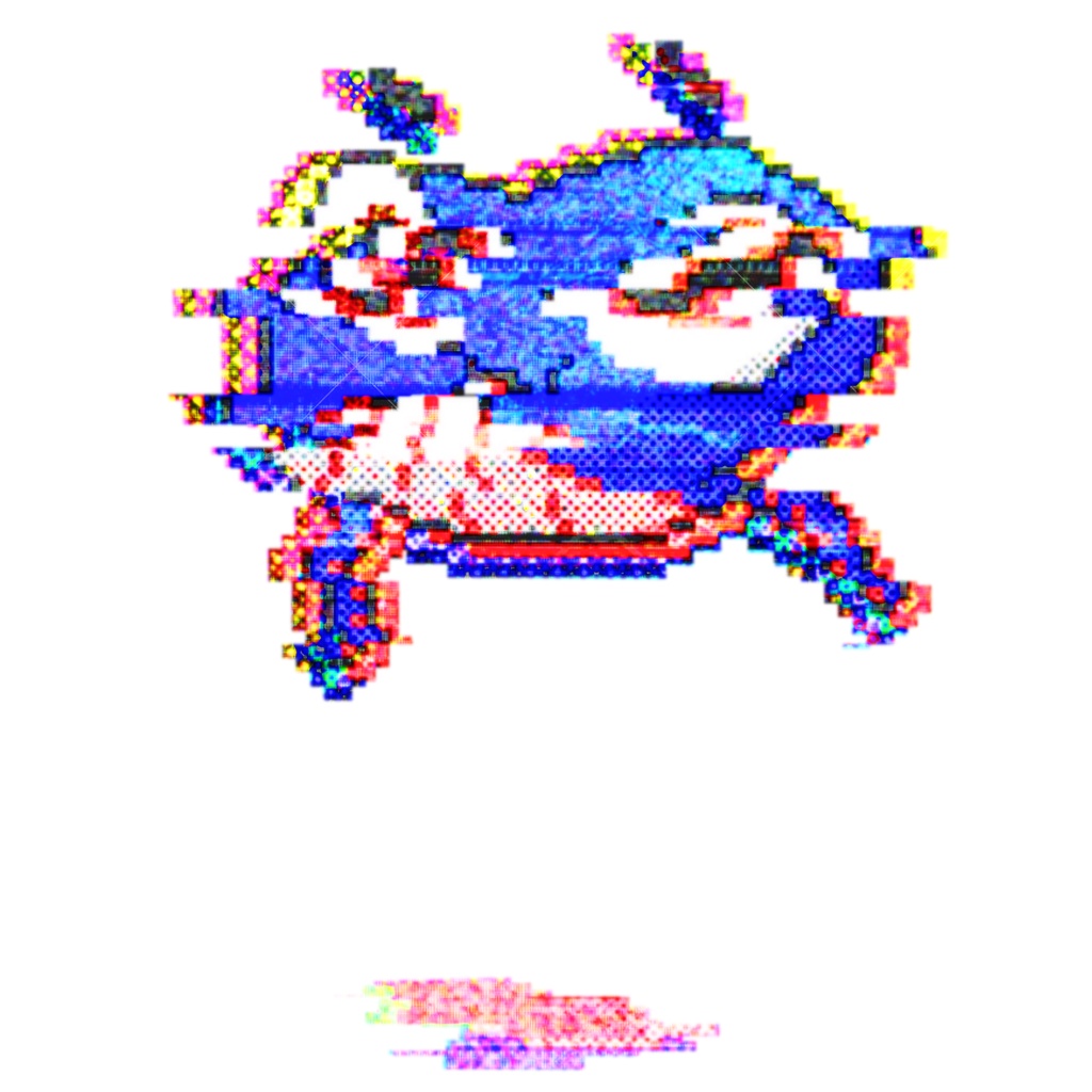 宇宙繧ッ繧ク繝ゥの繧ア繧ケ繝「のTシャツ