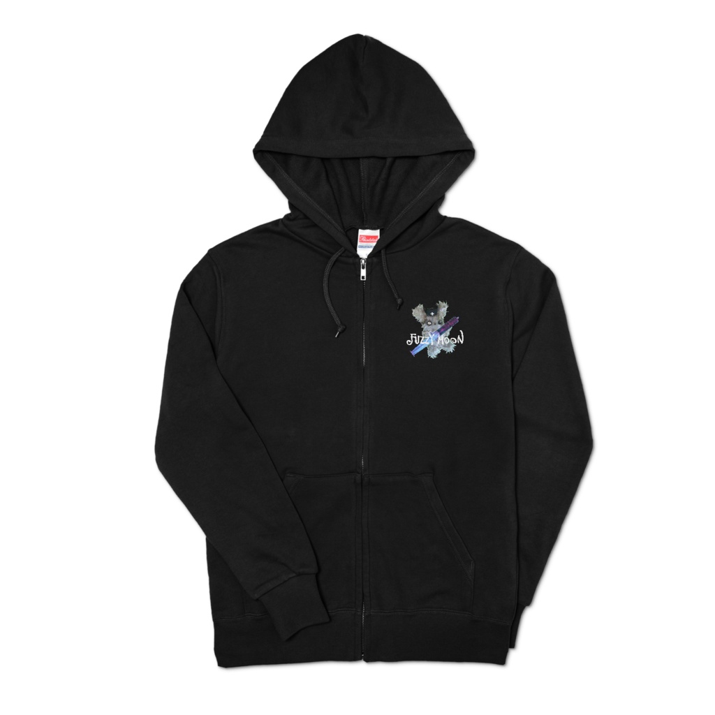 FUZZY MOON Zip hoodie