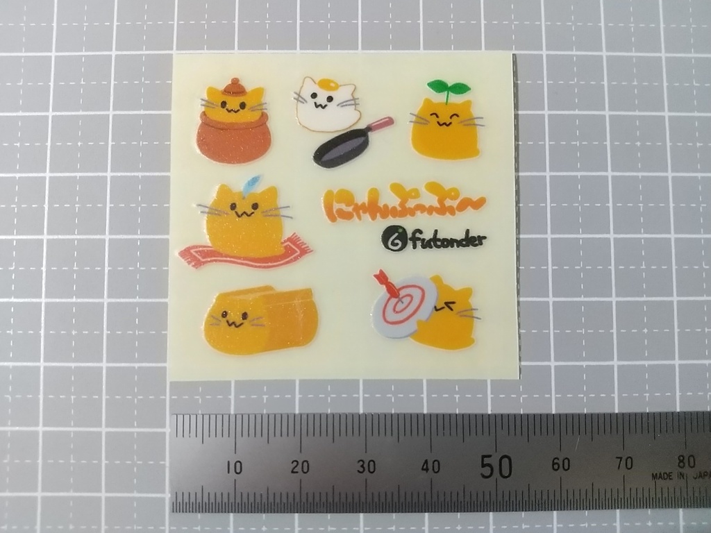 転写シール にゃんぷっぷー