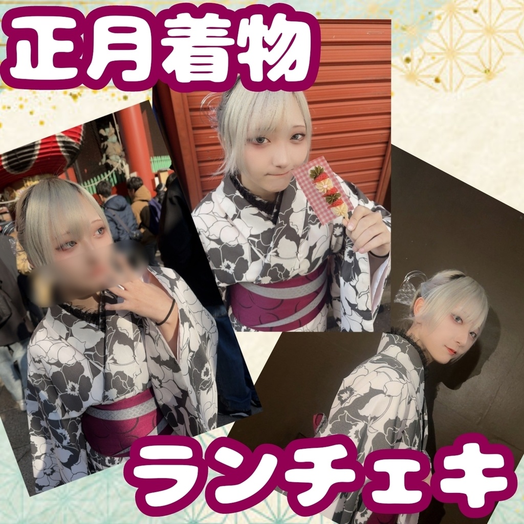 ｻﾗの着物ランチェキ