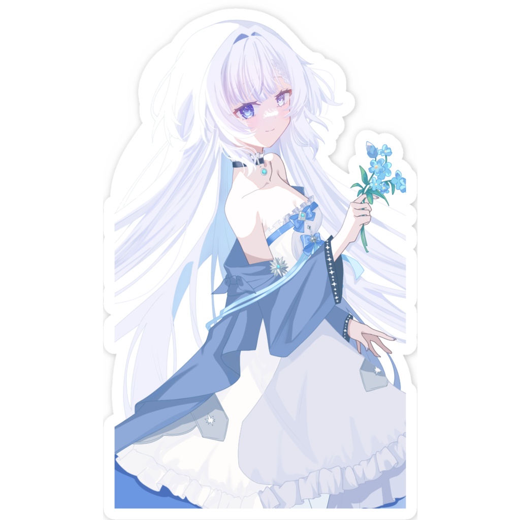 1枚絵のスマホステッカー