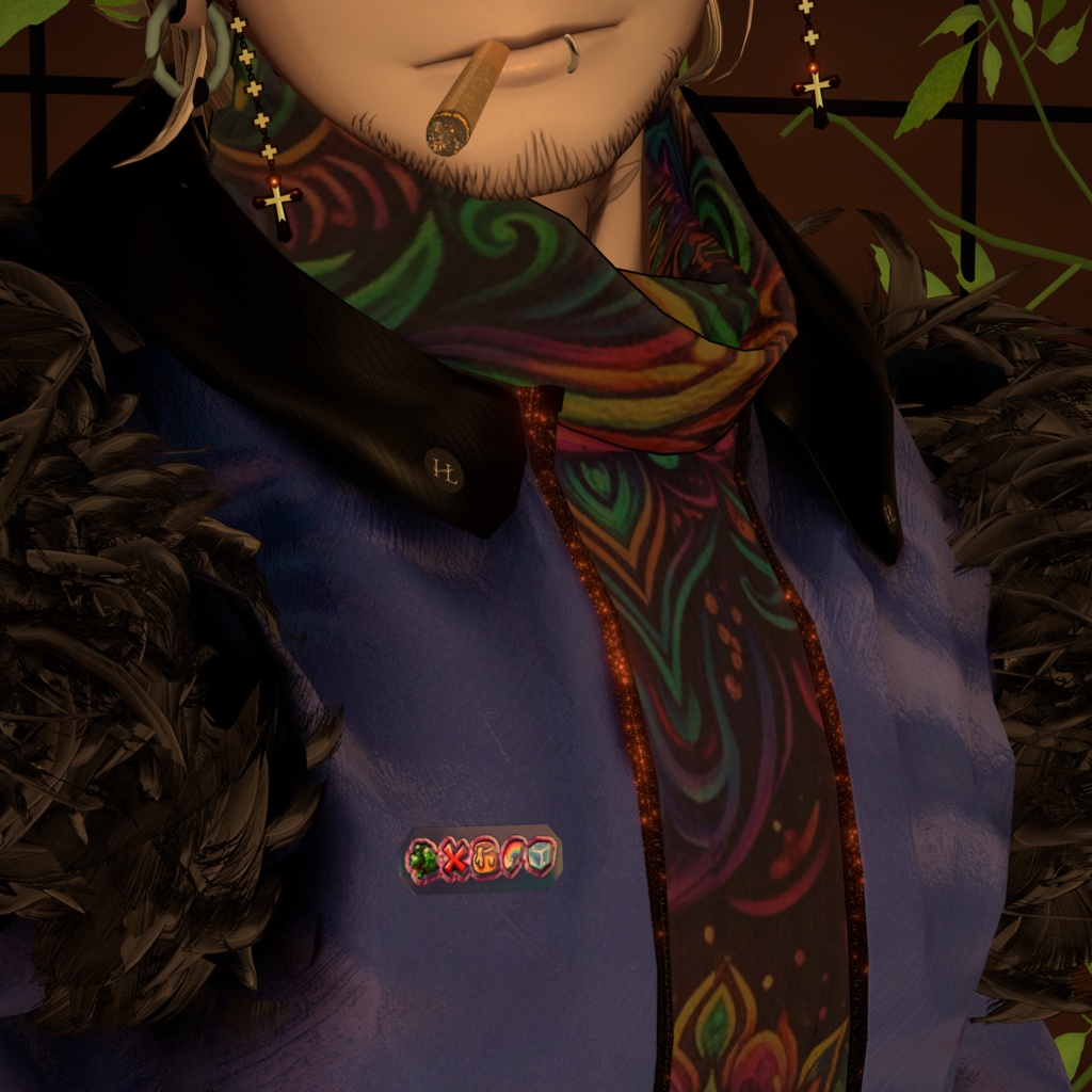 ぐらふぃてぃヘアクリップ - Graffiti Hair Clip