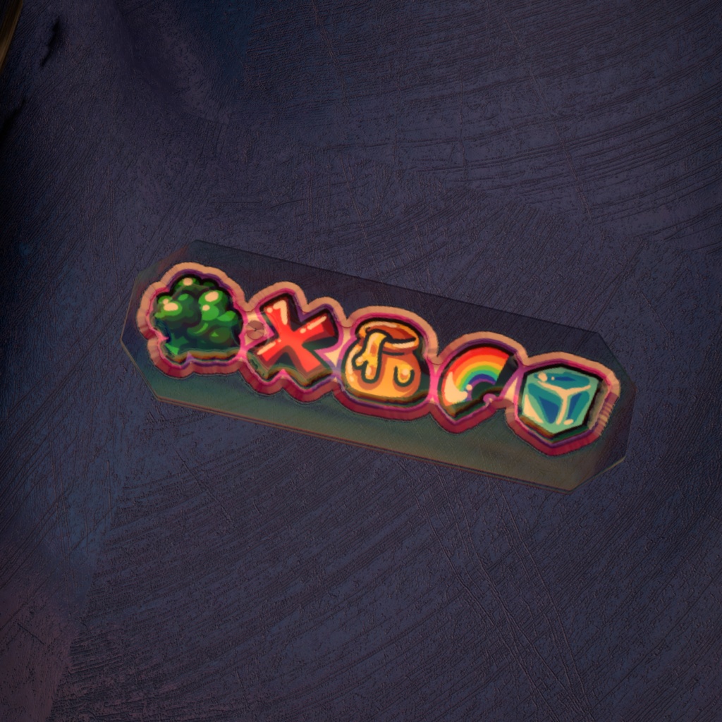 ぐらふぃてぃヘアクリップ - Graffiti Hair Clip