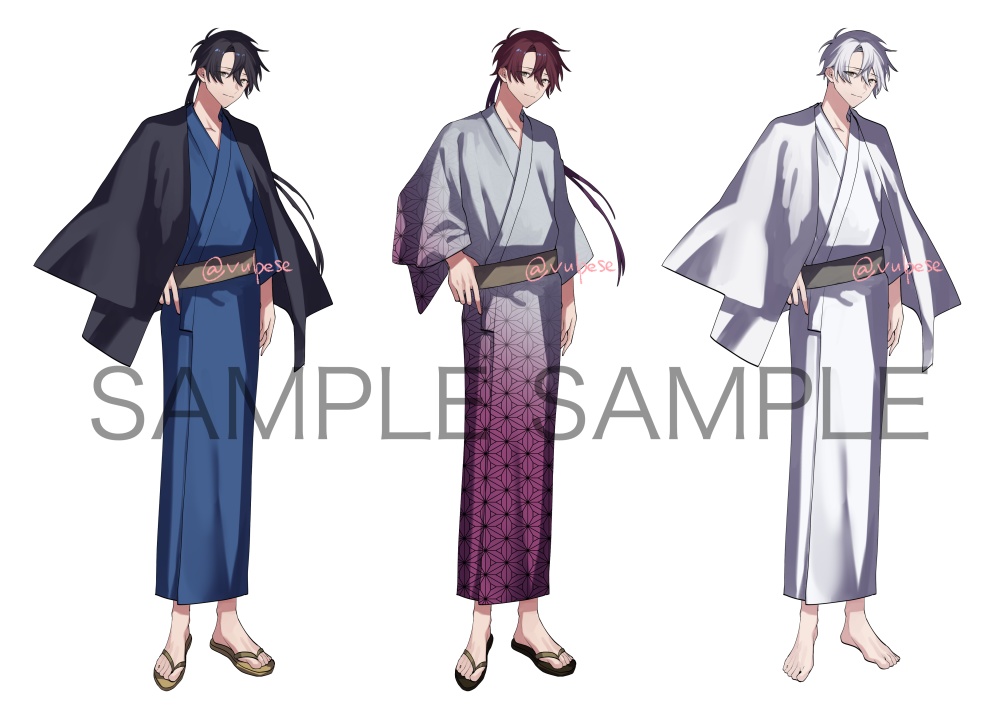 パーツごとに色変え可能な汎用立ち絵②