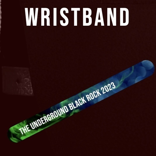 リストバンド THE UNDERGROUND BLACK ROCK 2023