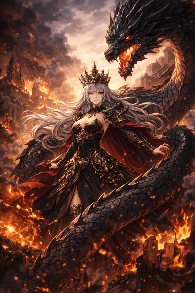 黒龍を纏う終焉の王妃 The Queen Who Wears the Black Dragon