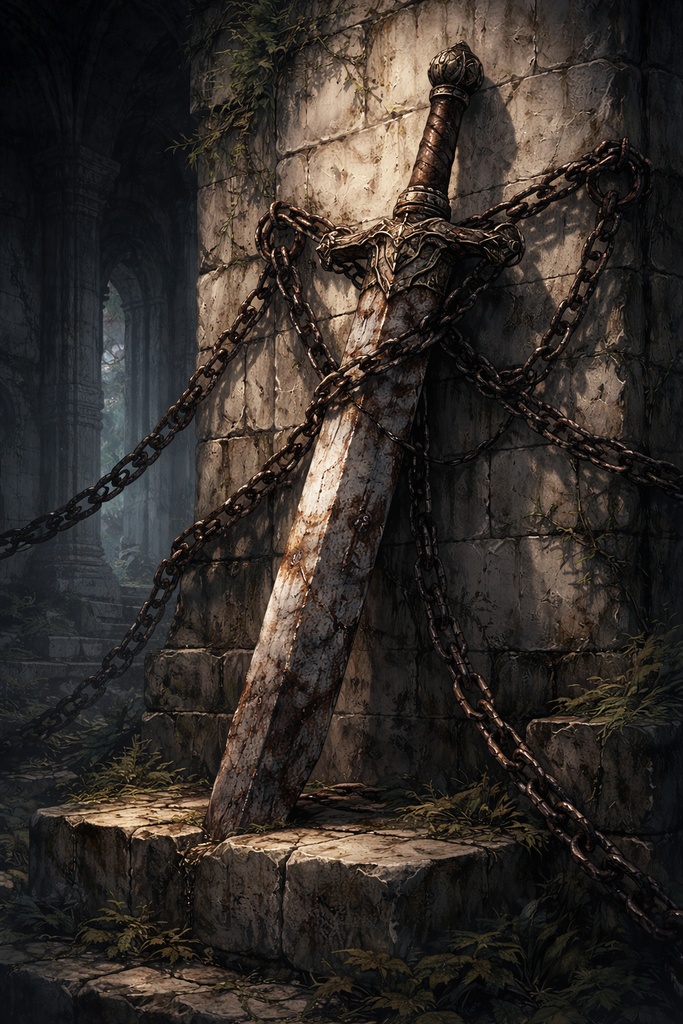 鎖に繋がれた神剣の残骸 The Chained Remnant of the God Sword