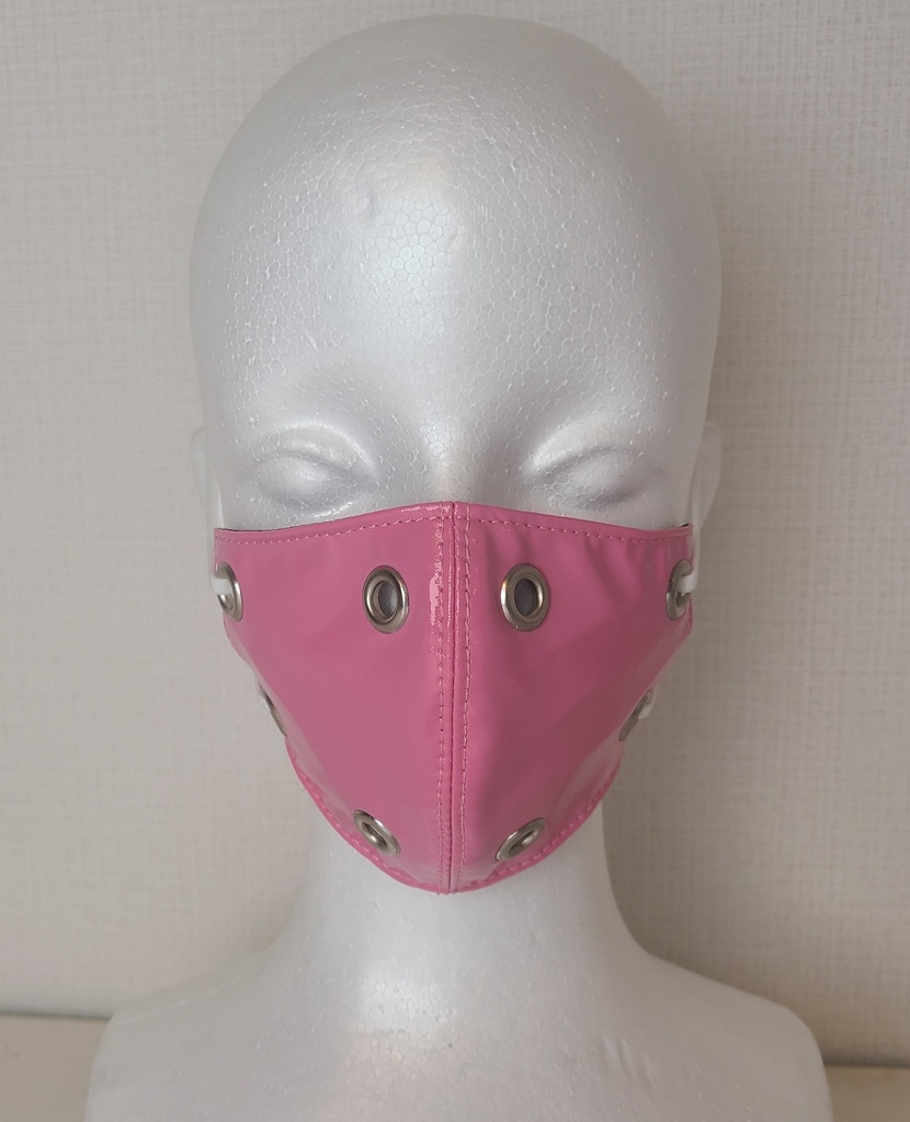 テカテカ マスク(ピンク)