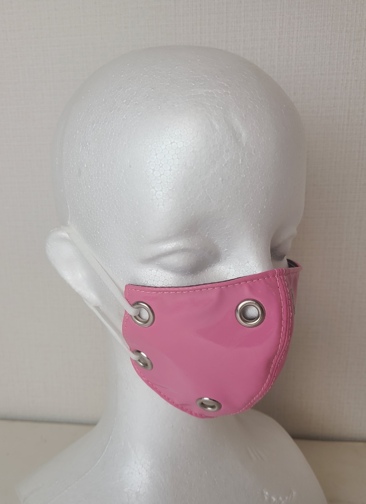 テカテカ マスク(ピンク)