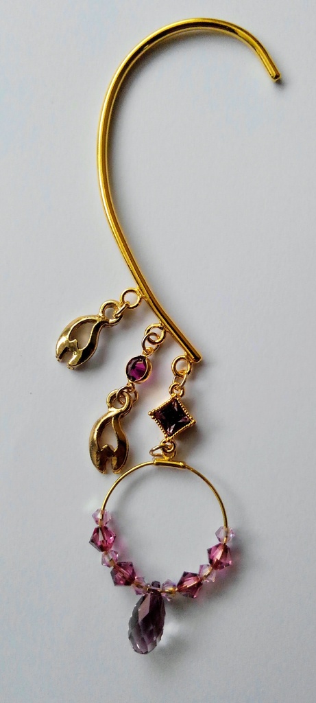 イヤーフック 紫眼