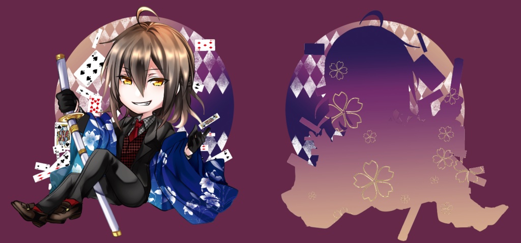 晴明 アクリルキーホルダー【逢魔が時&月夜&ギャンブラー】