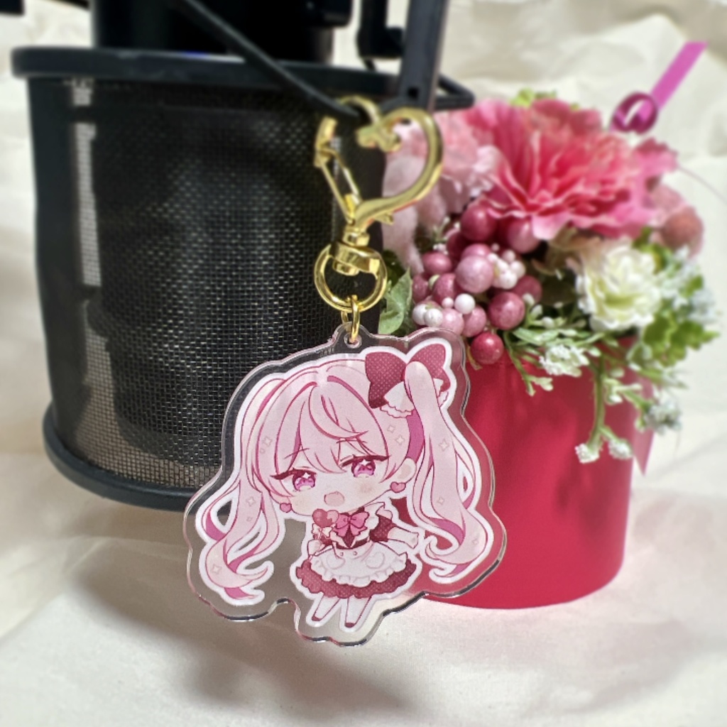 【初回ロット30％OFF価格＆限定50個】萌花ちょこアクリルキーホルダー【手書きメッセージ＆おまけボイス付き】