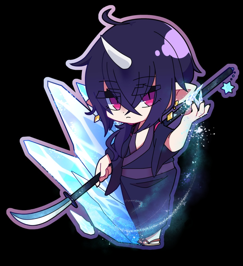 自創作 羅生門の鬼 アクリルフィギュア