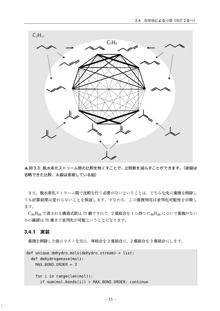 炭素と水素による構造式一覧 改訂第2版