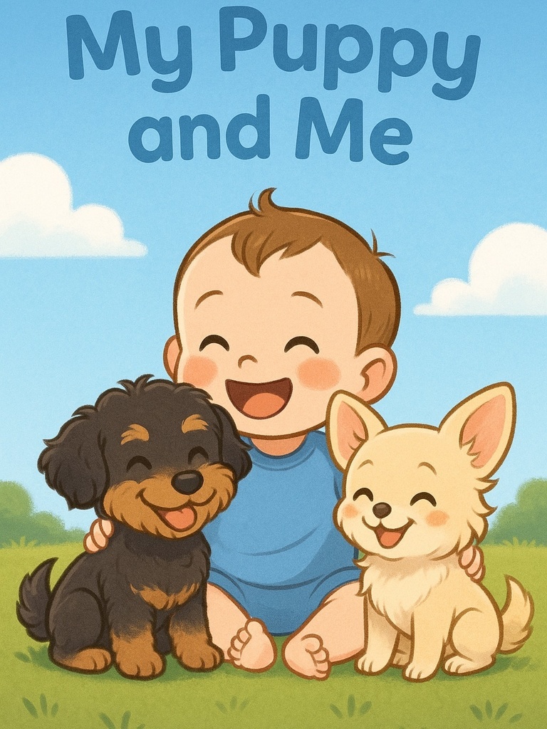 My Puppy and Me - オリジナル絵本（英語版／12ページ）