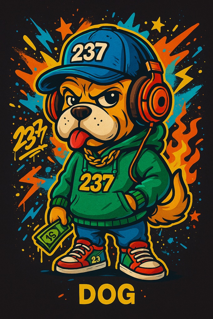 干支キャラクター12種セット｜ストリートアート風デザイン【デジタル素材】 Eto Character Set – Street Art Style (Digital Download)