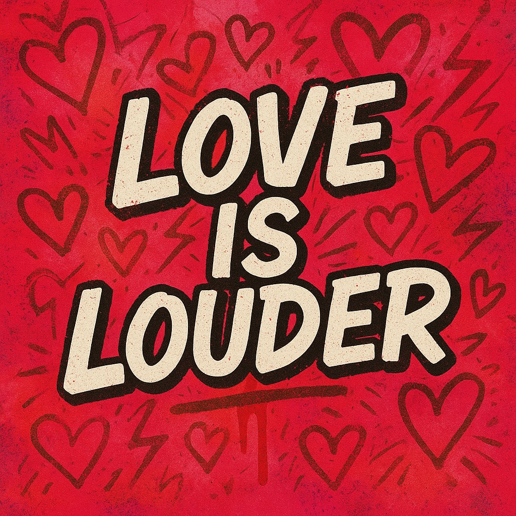 LOVE IS LOUDER – Passion Street Graphic Art