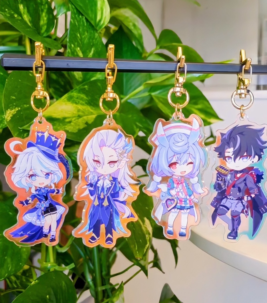 キラキラ偏光アクキー