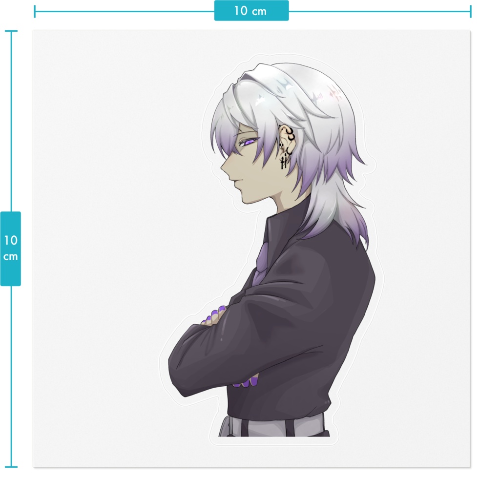 ステッカー 横顔通常