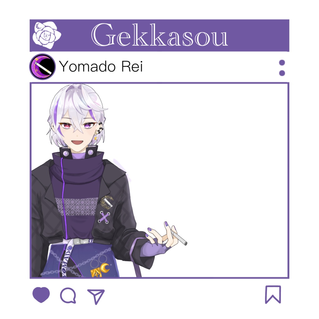 フォトフレームキーホルダー サイバーパンク