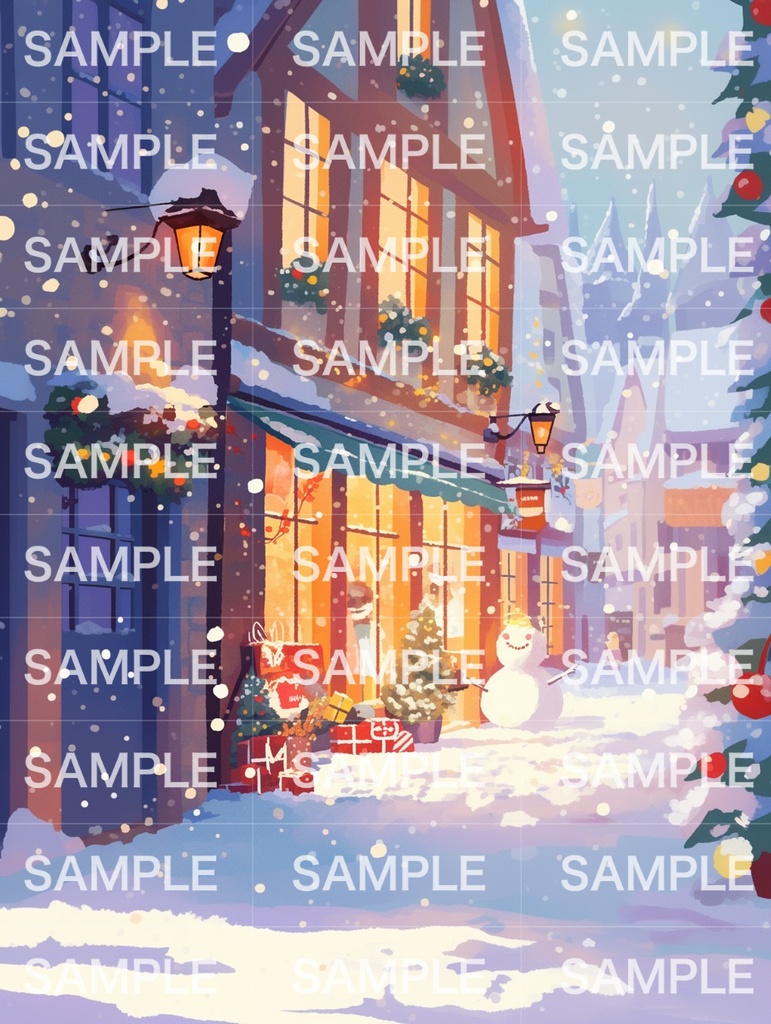 クリスマスの街中