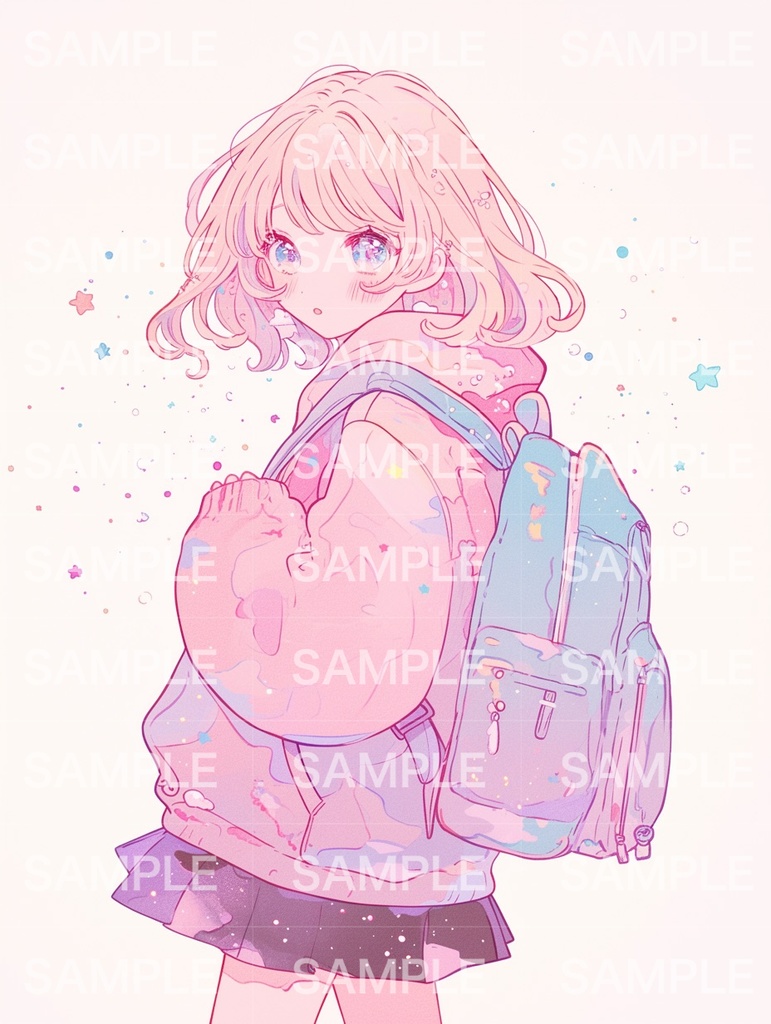 リュックを背負った女の子