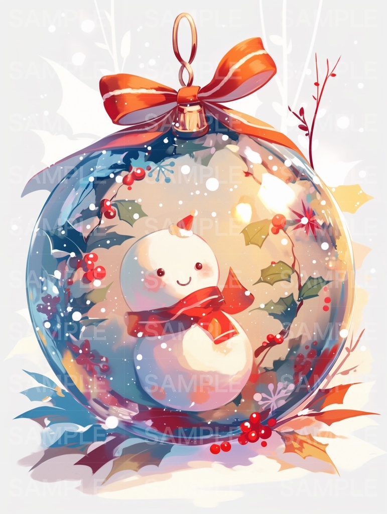 オーナメント雪だるま２