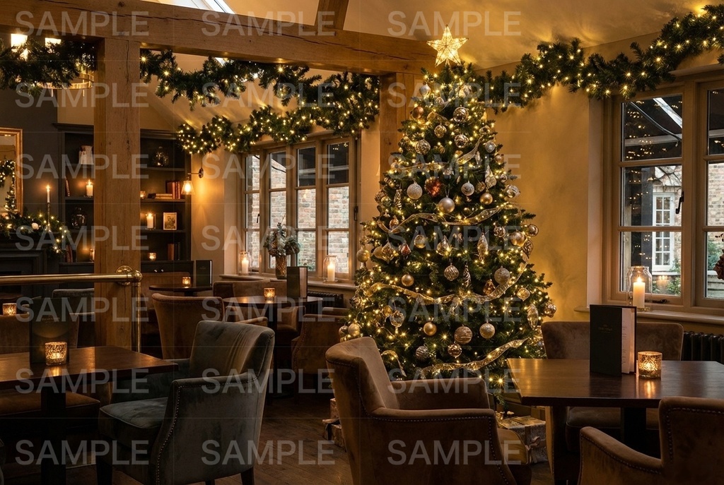 クリスマスのカフェ