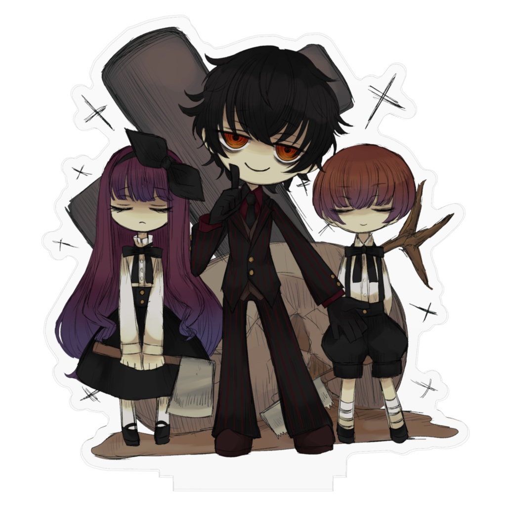 アクリルフィギュア(アーノルド・ベティ・チャック)